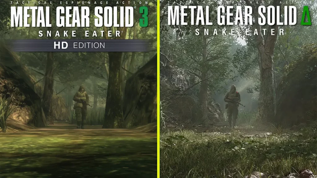 Metal Gear Solid Delta Snake Eater Remake Graphic Comparison