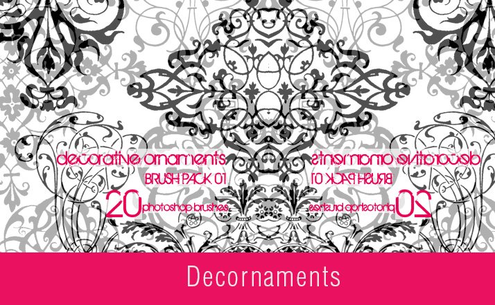 Decornaments Photoshop Brushes