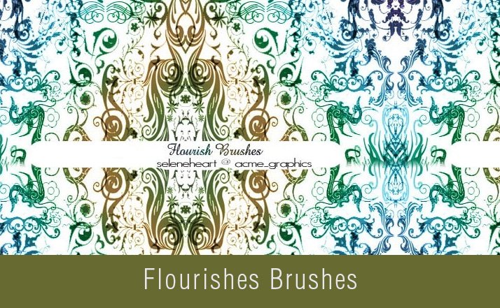 Flourish Photoshop Brushes