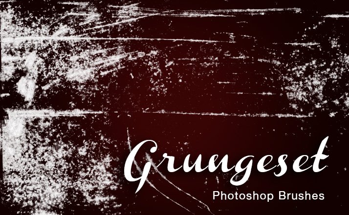 Grunge Set Photoshop brushes