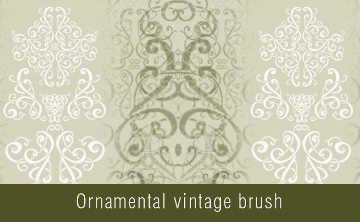 Ornamental vintage Photoshop brush
